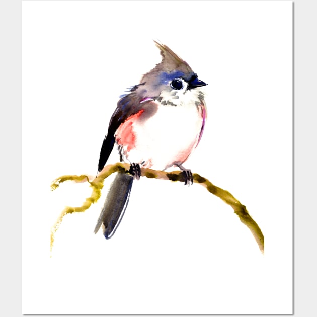 Beautiful Bird, Titmouse Wall Art by surenart